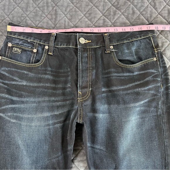 G-Star Jeans Men 36 3301 straight button fly Dark Wash CL - Picture 8 of 9